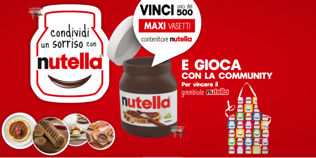 Nutella Smile 2025 vinci Maxi contenitore