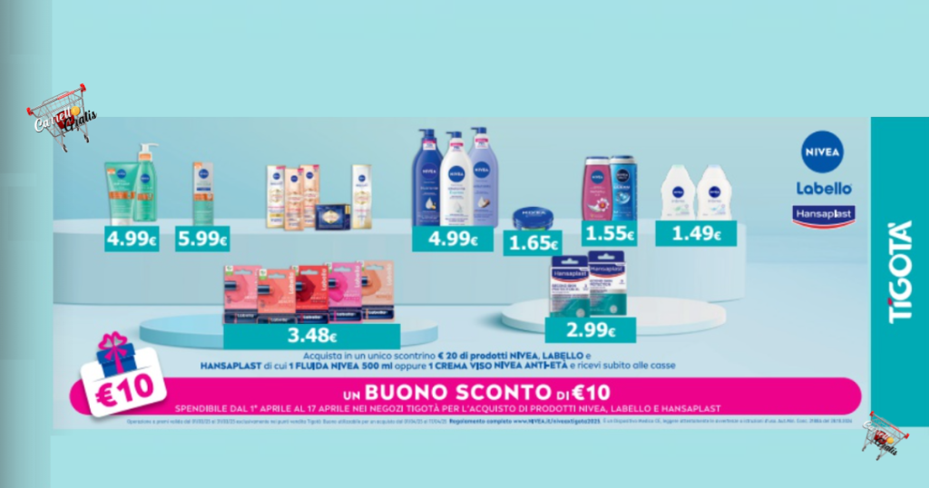 Nivea,Labello e Hansplast